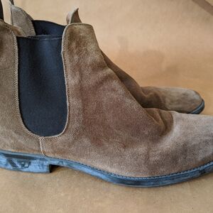 Scarosso men suede boots brown, 9.5